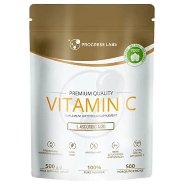 PROGRESS LABS Kwas L-askorbinowy Witamina C 1000mg 500g