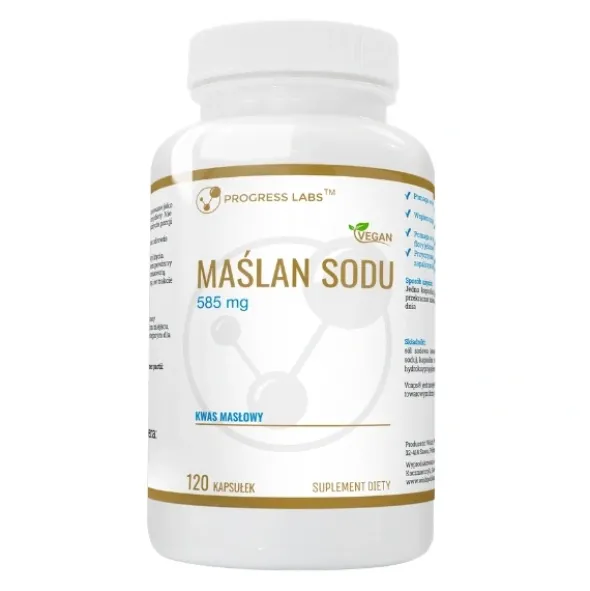 PROGRESS LABS Maślan Sodu 120 kaps