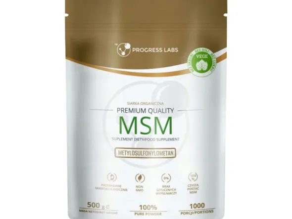PROGRESS LABS MSM Siarka Organiczna w Proszku 500g