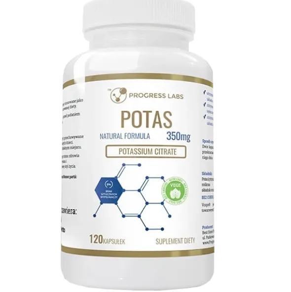 PROGRESS LABS Potas 350mg 120 kaps