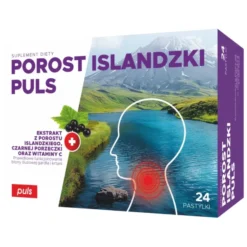 PULS Porost Islandzki Bez Cukru 24 Pastylki do Ssania