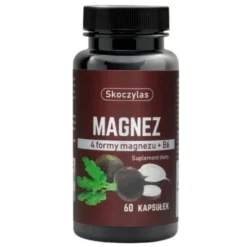 SKOCZYLAS Magnez 4 Formy Magnezu + B6 Czarna Rzepa 60 kaps