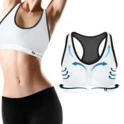 SPORTASTISCH Damski biustonosz sportowy "Sporty Bra" roz S kolor biało-szary