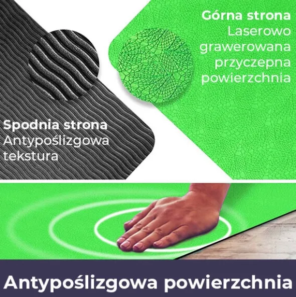 SPORTASTISCH Mata do jogi 181x63x0.6cm