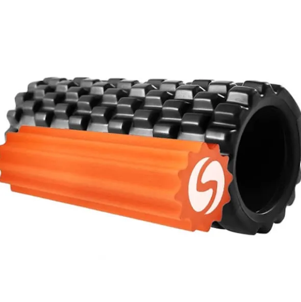 SPORTASTISCH Wałek do masażu "Rock n Roll"33cm kolor czarno + wałek pomarańczowy + torba czarna