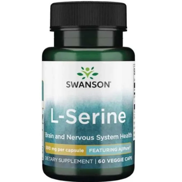 SWANSON AjiPure L-Seryna 500mg 60 kaps