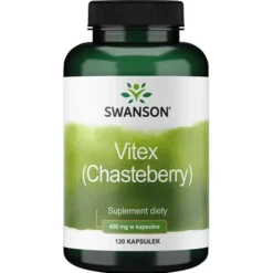 SWANSON Chasteberry Fruit Niepokalanek 400mg 120 kaps
