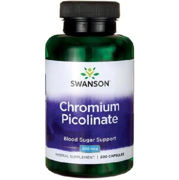 SWANSON Chrom pikolinian 200mcg 200 kaps