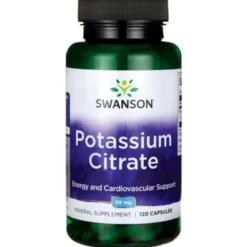 SWANSON Cytrynian Potasu 120 kaps