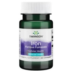 SWANSON Fumaran Żelaza 18 mg 60 kaps