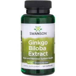 SWANSON Ginkgo Biloba Ekstrakt 60mg 120 kaps
