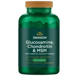 SWANSON Glukozamina, Chondroityna, MSM, Kwas Hialuronowy, Kolagen 90 kaps