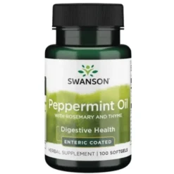SWANSON Peppermint Oil Combination - Mieszanka Olejków Miętowych 100 kaps