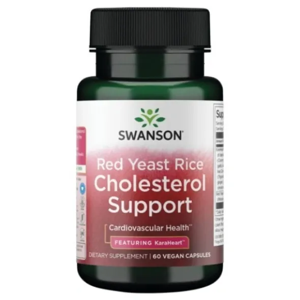 SWANSON Red Yeast Rice Cholesterol Support 60 kaps