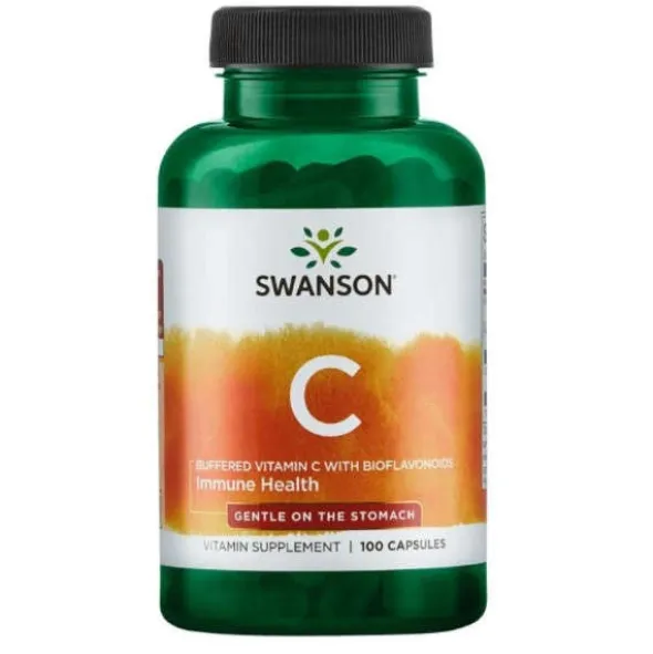 Swanson Witamina C Buforowana + Bioflawonoidy 500 mg 100 kaps