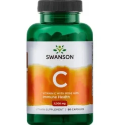 SWANSON Witamina C1000 + dzika róża 90 kaps