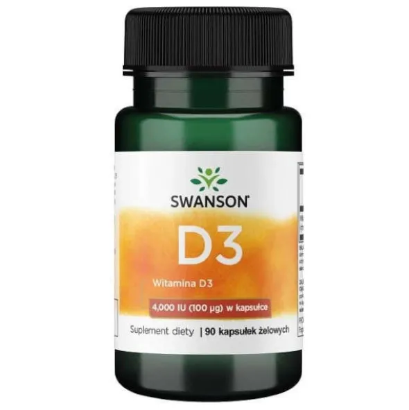 SWANSON Witamina D-3 4000IU 90 kaps