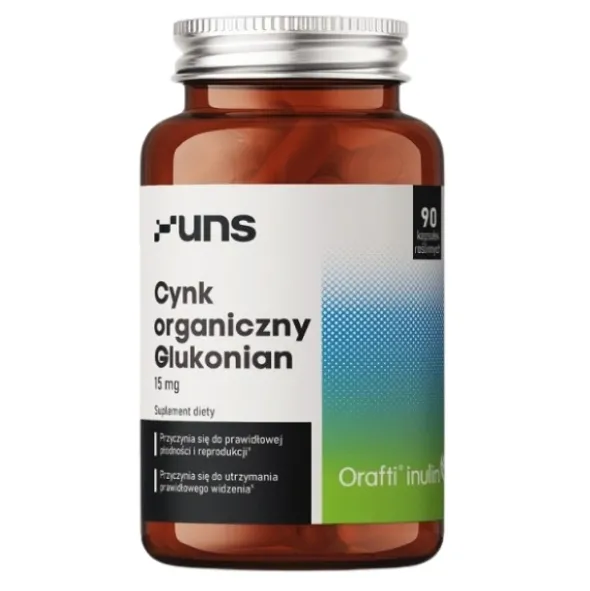 UNS Cynk Organiczny Glukonian 90 kaps