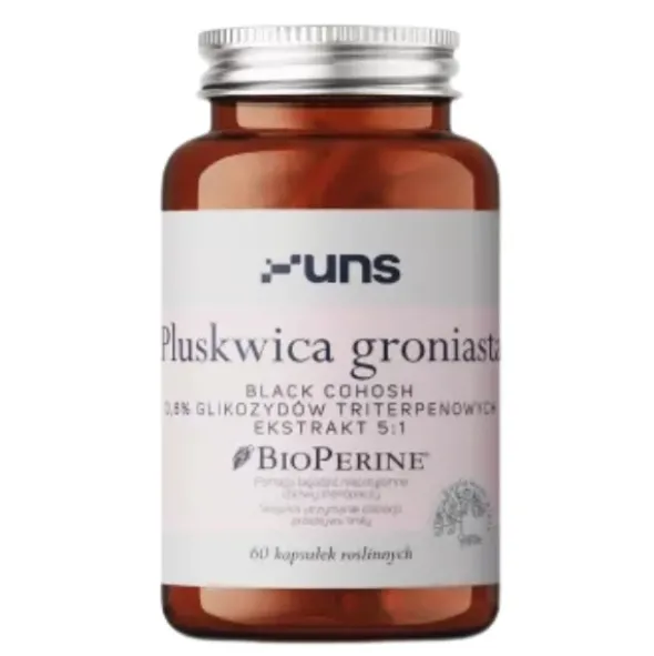 UNS Pluskwica Groniasta + Bioperine (Black Cohosh) 60 kaps