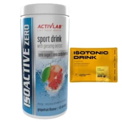 Węglowodany Izotonik ACTIVLAB Isoactive Zero 225 g + nowmax® Isotonic Drink 25 g