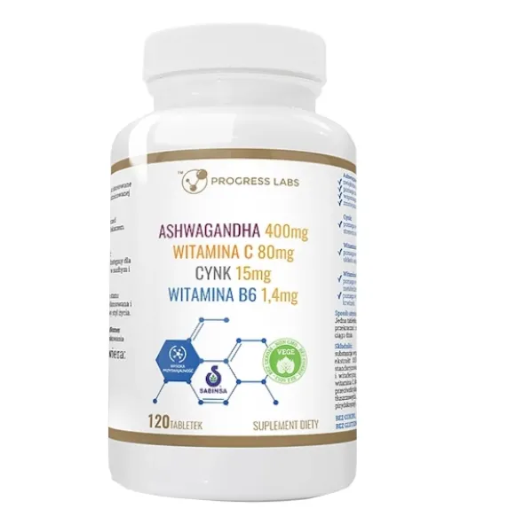 WISH Ashwagandha + Cynk + Witamina C + Wit B6 120 tab