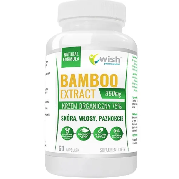 WISH Bamboo Extract 350mg Krzem Organiczny 60 kaps