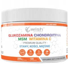 WISH Glukozamina Chondroityna MSM Witamina C 250 g