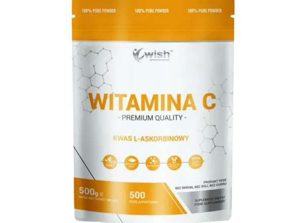 WISH Kwas L-askorbinowy Witamina C 1000mg 500 g