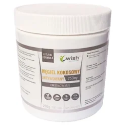 WISH Węgiel Kokosowy Aktywowany 250g proszek