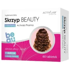 Wsparcie Włosów Paznokci Skóry ACTIVLAB Skrzyp BEAUTY z Biotyną 60 tabl