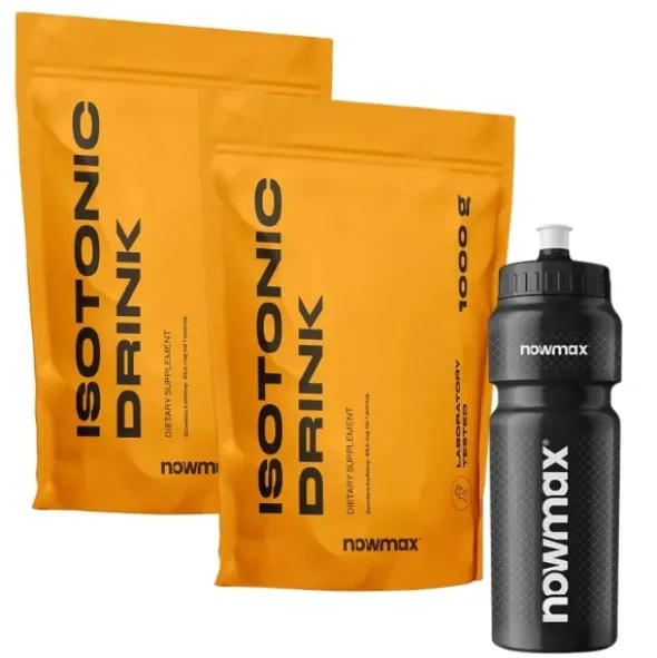 2x nowmax® Isotonic Drink 1000 g + nowmax® Bidon 750 ml