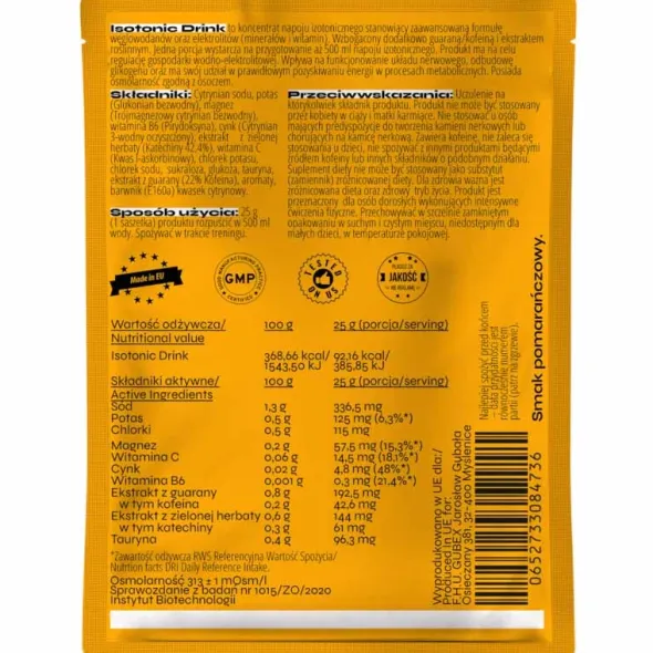 30x nowmax® Isotonic Drink 25 g POMARAŃCZA